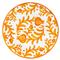 Sicily Global Bazaar Orange Melamine Floral Dinner Plate|Kathy Kuo Home