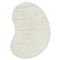 Silhouette Modern Cream Wool Bean Washable Solid Rug - 4&#39;11&quot;x5&#39;11&quot;|Kathy Kuo Home