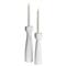 Sloane Modern Classic White Terracotta Candle Holder - Set of 2