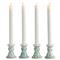 Nolan French Country Green Porcelain Candle Holder - Set of 4|Kathy Kuo Home