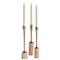 Ingrid Industrial Loft Gold Aluminum Candle Holder - Set of 3