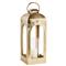 Adeline Hollywood Regency Gold Aluminum Lantern Candle Holder - Small