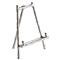 Enzo Coastal Beach Silver Aluminum Easel Stand - Small|Kathy Kuo Home