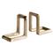 Genevieve Hollywood Regency Gold Aluminum Bookends|Kathy Kuo Home