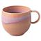 Perlemor Coastal Beach Coral Pink Porcelain Mug|Kathy Kuo Home