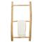 Pigeon and Poodle Provo Coastal Natural Teak Wood Hanging Towel Rack - Small|Kathy Kuo Home