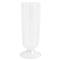 Nuovo Stripe Modern Classic White Champagne Glass|Kathy Kuo Home
