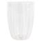 Nuovo Stripe Modern Classic White Glass Tumbler|Kathy Kuo Home
