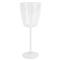 Nuovo Stripe Modern Classic White Wine Glass|Kathy Kuo Home