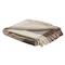 Vanoff Modern Classic Beige Wool Checkered Throw|Kathy Kuo Home