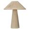 Tashvi Coastal Beach Beige Jute Wrapped Table Lamp|Kathy Kuo Home