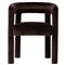 Claire Modern Classic Dark Brown Velvet Dining Arm Chair|Kathy Kuo Home