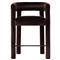 Claire Modern Classic Dark Brown Velvet Counter Stool|Kathy Kuo Home