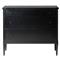 Olivia French Country Matte Black Iron Bachelor Chest|Kathy Kuo Home