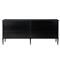 Olivia French Country Matte Black Iron Double Dresser|Kathy Kuo Home