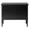 Olivia French Country Matte Black Iron Nightstand|Kathy Kuo Home