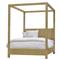 Palecek Woodside Coastal Beach Natural Seagrass Rope Canopy Bed - Queen|Kathy Kuo Home