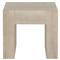 Brissy Rustic Lodge Cream Oak Square End Table|Kathy Kuo Home