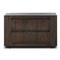 Oliver Rustic Lodge Dark Brown Oak Wood 2 Drawer Nightstand|Kathy Kuo Home
