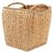 Tara Coastal Beach Natural Handwoven Rattan Vineyard Floor Basket|Kathy Kuo Home