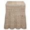 Terese Coastal Beach Natural Handwoven Rattan Square Side Table|Kathy Kuo Home
