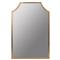Serene Hollywood Regency Gold Metal Wall Mirror|Kathy Kuo Home