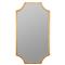 Leonora Hollywood Regency Gold Leaf Metal Wall Mirror|Kathy Kuo Home