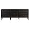 Tacorey Rustic Lodge Black Solid Oak Wood 9 Drawer Dresser|Kathy Kuo Home