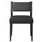Ely Rustic Lodge Black Performance Wood Frame Dining Side Chair|Kathy Kuo Home