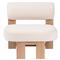 Carlo Modern Classic Cream Performance Occasional Chair|Kathy Kuo Home