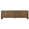 Faron Rustic Lodge Brown Oak Media Console|Kathy Kuo Home