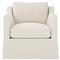 Madeline Vanilla Slipcovered Swivel Chair|Kathy Kuo Home