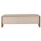 Tola Mid Century Beige Performance Boucle Storage Bench|Kathy Kuo Home
