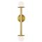 Visual Comfort Studio Nodes Mid Century Burnished Brass Double Sconce|Kathy Kuo Home