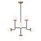 Visual Comfort Studio Cafe Modern Satin Brass Chandelier - Small