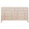 Kalea Coastal Beach Beige Woven Rattan 9 Drawer Dresser|Kathy Kuo Home