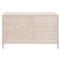 Kalea Coastal Beach Beige Woven Rattan Double Dresser|Kathy Kuo Home