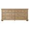 Geoffrey Worn Oak Wide Dresser|Kathy Kuo Home