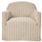 Lowell Lavon Flint Slipcover Swivel Chair|Kathy Kuo Home