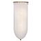 Visual Comfort Rosehill Modern Antique Brass White Strie Glass Linear Sconce|Kathy Kuo Home