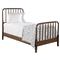 Lynda Coastal Beach Hazel Brown Wood Frame Spindle Bed - Twin|Kathy Kuo Home