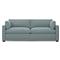 Weybridge Heathered Teal 2-Cushion Sofa - 88&quot;|Kathy Kuo Home