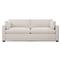 Weybridge Heathered Cream Performance 2-Cushion Sofa - 88&quot;|Kathy Kuo Home