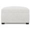 Weybridge Heathered Ivory Performance Ottoman|Kathy Kuo Home