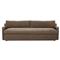 Aurelia Broadway Coffee Linen Sofa - 96&quot;W|Kathy Kuo Home