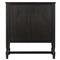 Bari Cracked Smoked Black Oak Bar Cabinet|Kathy Kuo Home
