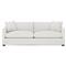 Clairmont Heathered Ivory Performance 2-Cushion Sofa - 89&quot;|Kathy Kuo Home