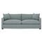 Clairmont Heathered Teal 2-Cushion Sofa - 89&quot;|Kathy Kuo Home