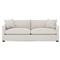 Clairmont Heathered Cream Performance 2-Cushion Sofa - 89&quot;|Kathy Kuo Home