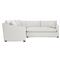 Clairmont Heathered Ivory Performance Corner Sectional - Right End - 105&quot;|Kathy Kuo Home